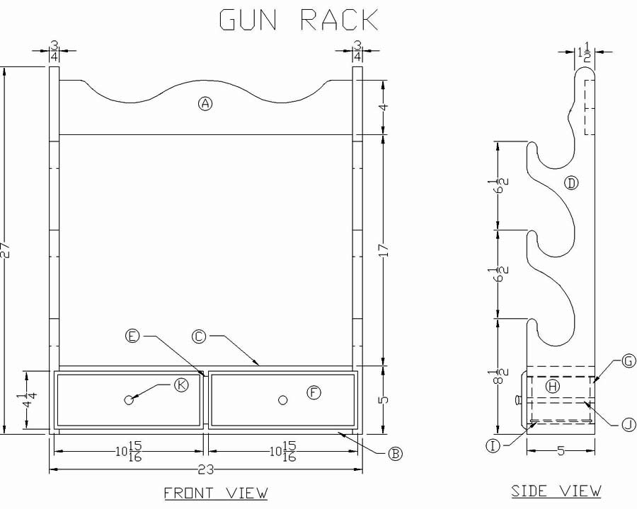 free gun rack plans pdf